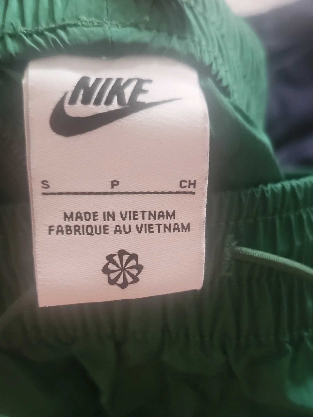 Nike Dark Green Track Pants with White Piping